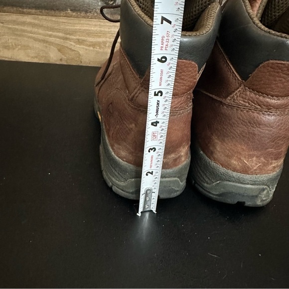 Wolverine Brown Leather Slip Resistant Mens Waterproof Work Boots‎ 13 EW *READ* main image 6